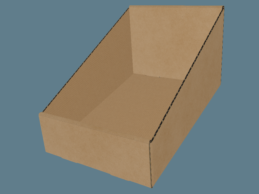EVC61009 Irregular Display Tray with Self Locking Wall