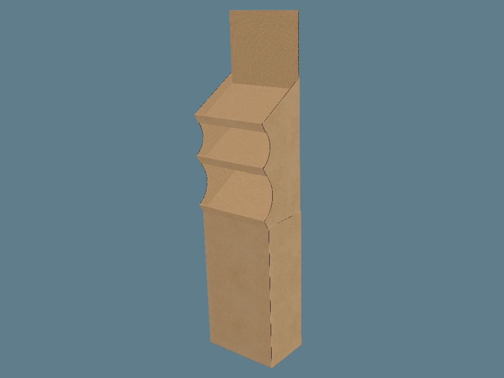 EVC62003 Three Slanted Shelves Stand Display