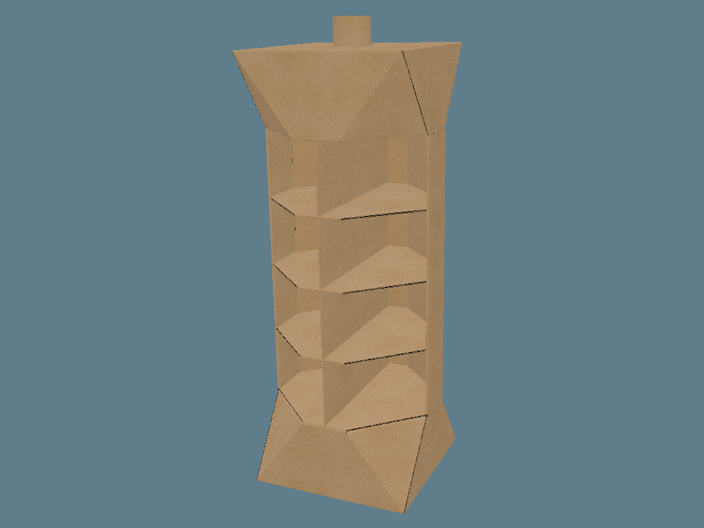 EVC62006 Multiple-Shelf Juice Box Display