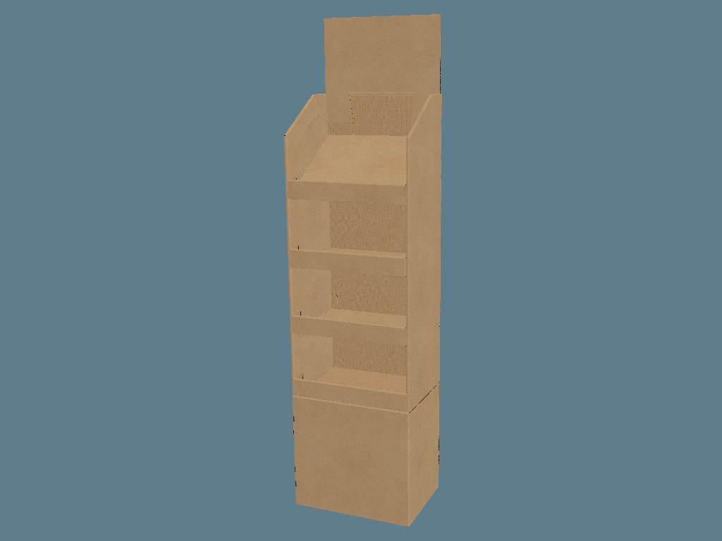 EVC62008 Multiple Slanted Shelves Display