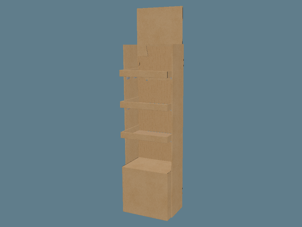 EVC62010 Multiple-Shelf Stand Display with Supports