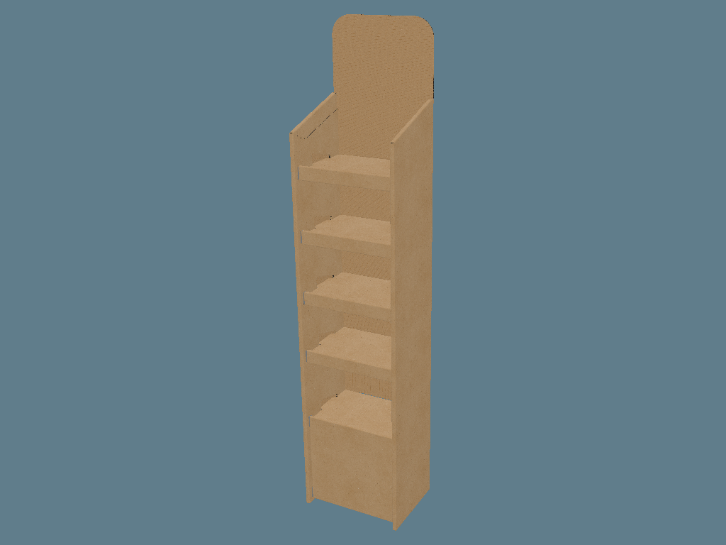 EVC62011 Multiple-Shelf Display with Supports