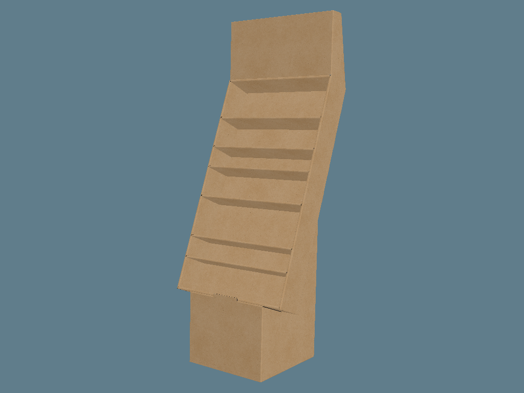 EVC62018 Multiple Slanted Shelves Stand Display