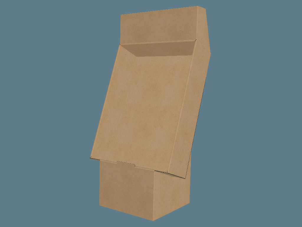EVC62104 One-Tray Slanted Stand Display