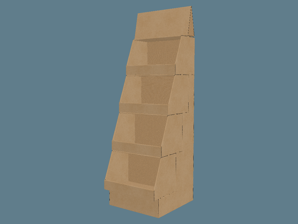 EVC62230 Four-Step Covered-Tray Display