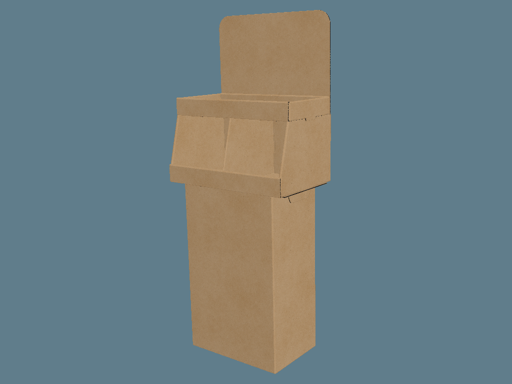 EVC62231 Two-Step Covered-Tray Stand Display