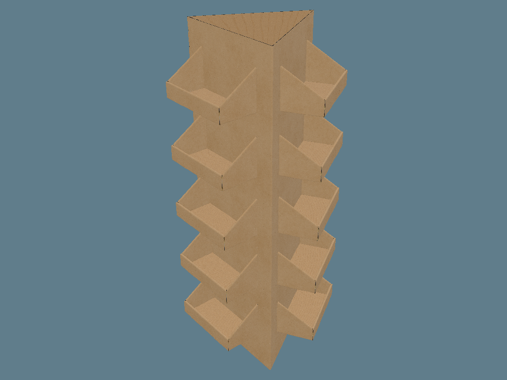 EVC62302 Three-Wall Multiple-Balcony Tower Display