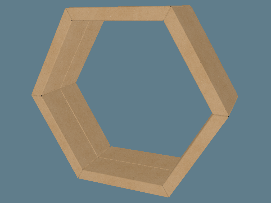 EVC62860 Two Face Hexagonal Cell Wall