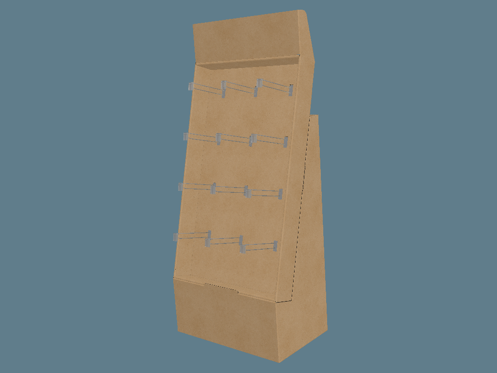 EVC62903 Slanted-Hook Stand Display