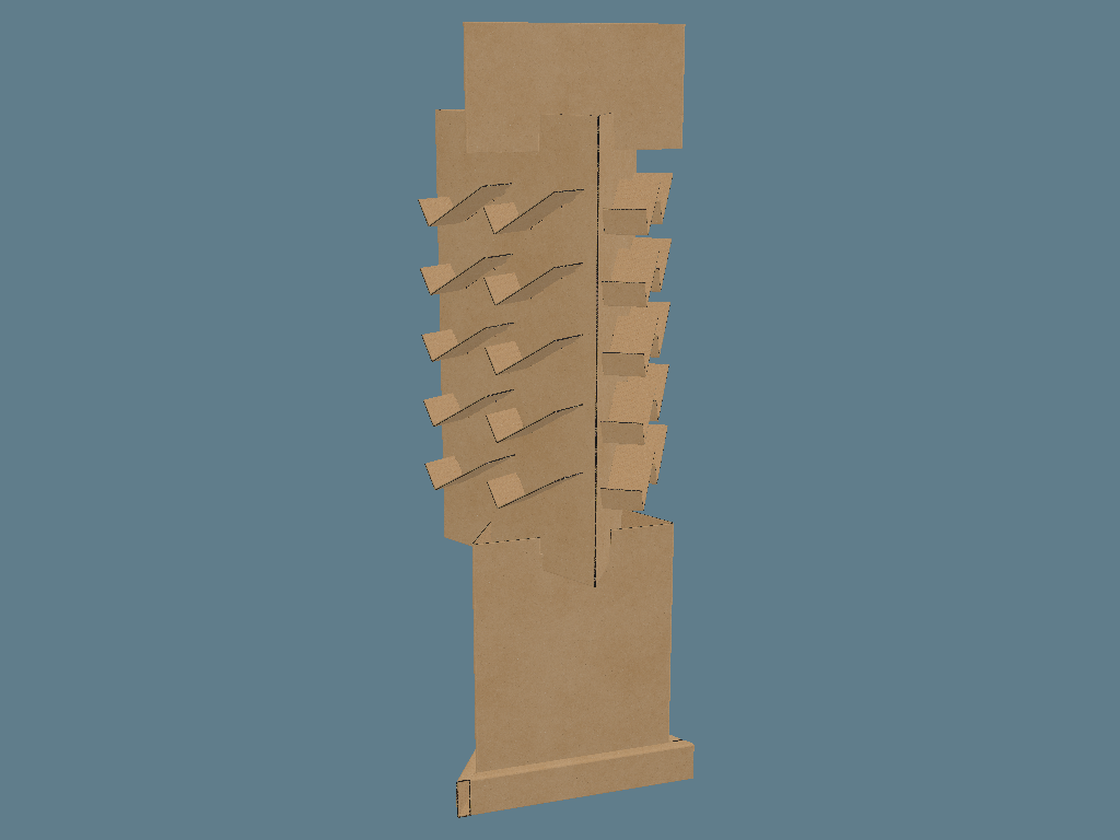 EVC62910 360 Slanting Shelf Stand Display