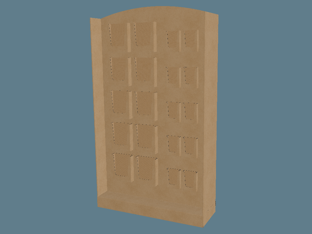 EVC62930 Two Face Multiple-Pocket Leaflet Display