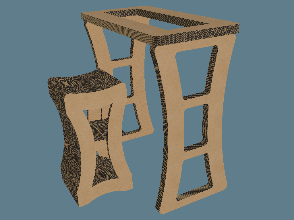 EVC80059 Table and Stool