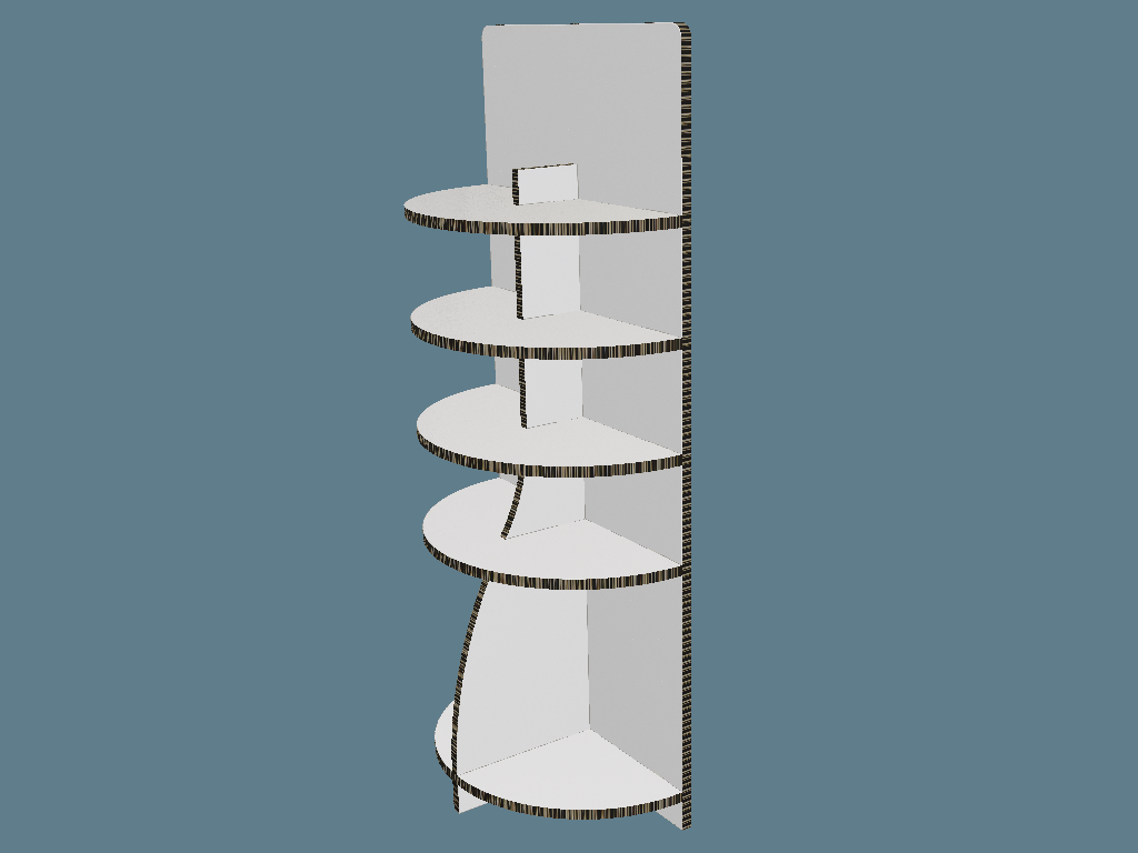 ICB10020 Five-Shelf Semicircle Display