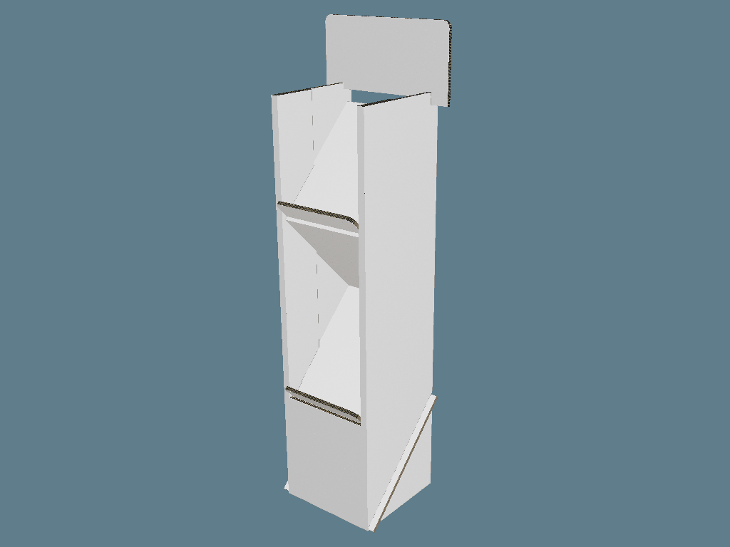 ICB10080 Two Slanted Shelves Display