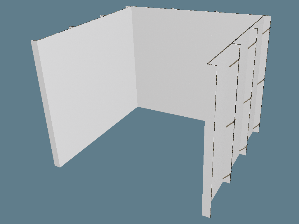 ICB40010 3x3 Modular Booth with Gluing
