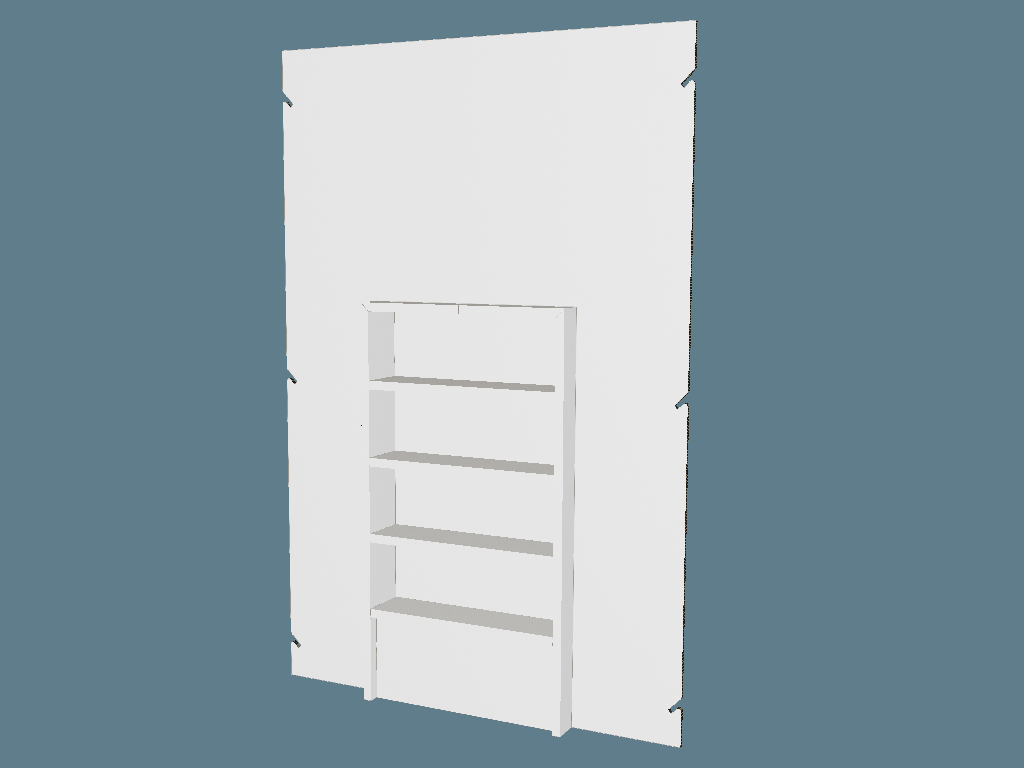 ICB40014 Glued Multiple-Shelf Book Module